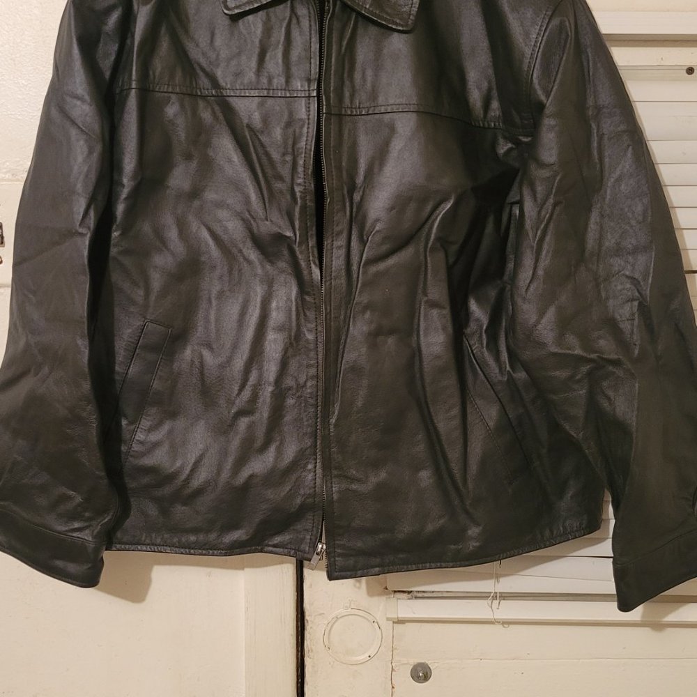 Men's Genuine Vintage leather jacket - Picture 11 of 12